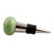 Pea Green Crackle Ceramic Wine Stopper